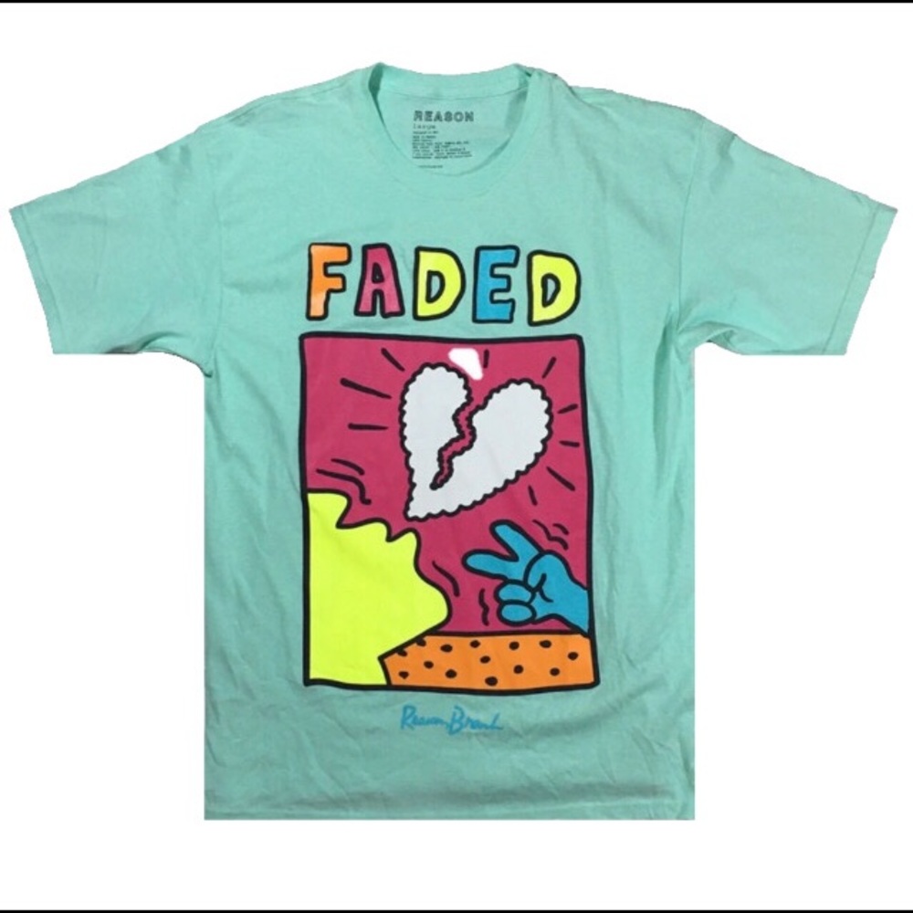 Men’s “Faded” T-Shirt. Size Large.